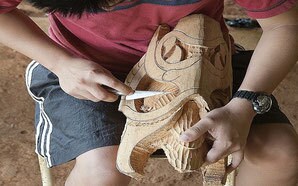 Authentic indigenous mask, directly from Boruca, Wooden mask