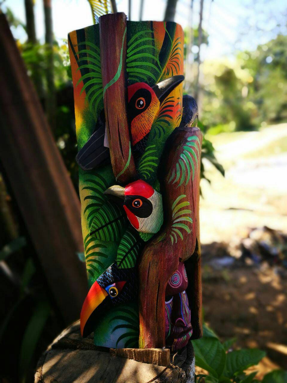 Original indigenous mask from Costa Rica, art from Boruca, Wooden mask handcrafted, Boruca mask