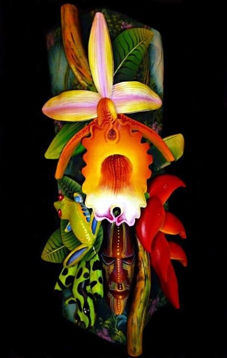 Indigenous mask from Boruca, directly from Boruca, Wooden mask handcrafted, Boruca mask